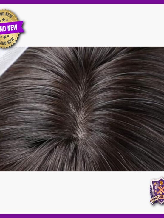 20 Inch Human Hair Wig with Bangs Heat Resistant Lightweight for Daily Party main image 4
